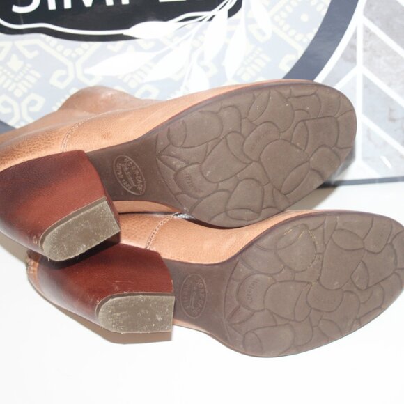 NICE LADIES KORK-EASE SHOOTIE/ANKLE BOOTIE - SIZE 10 - TAN LEATHER - Picture 5 of 6